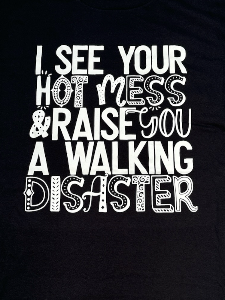 Short Sleeve Solid t shirt T032 - Hot Mess - XL