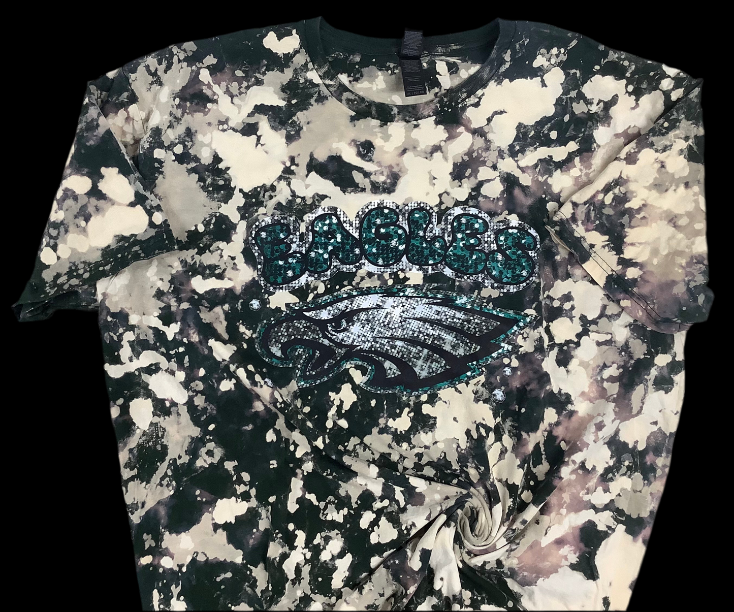 Reverse Dye Short Sleeve T-Shirt - Eagles - XL
