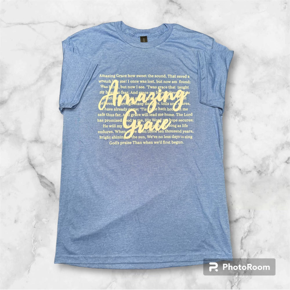 Short Sleeve "Amazing Grace" T-shirt - Medium