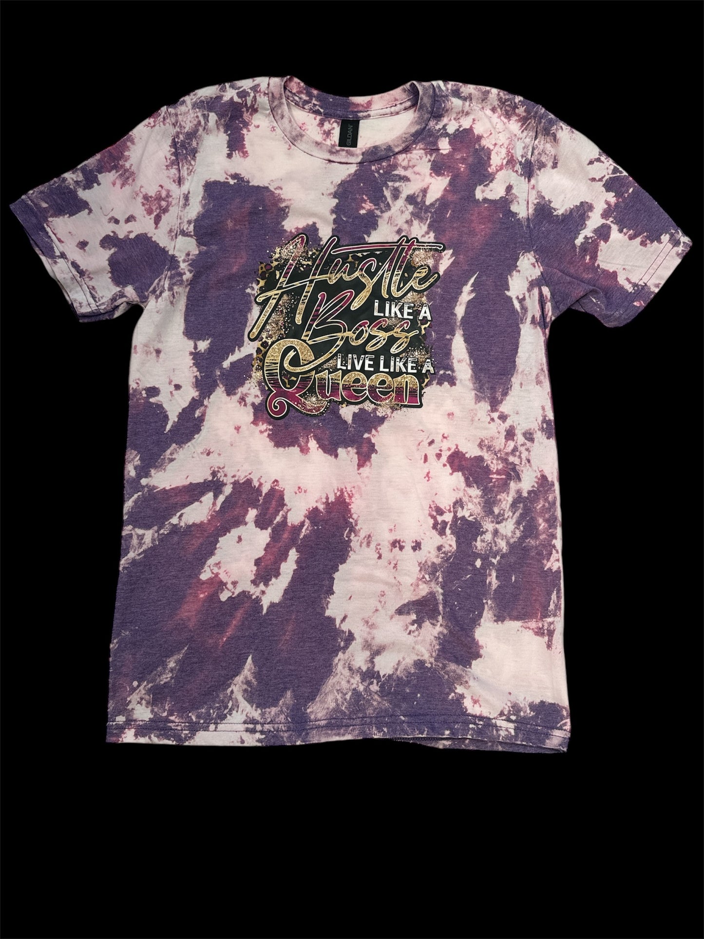 Reverse Dye Short Sleeve T-Shirt - Hustle Like a Boss