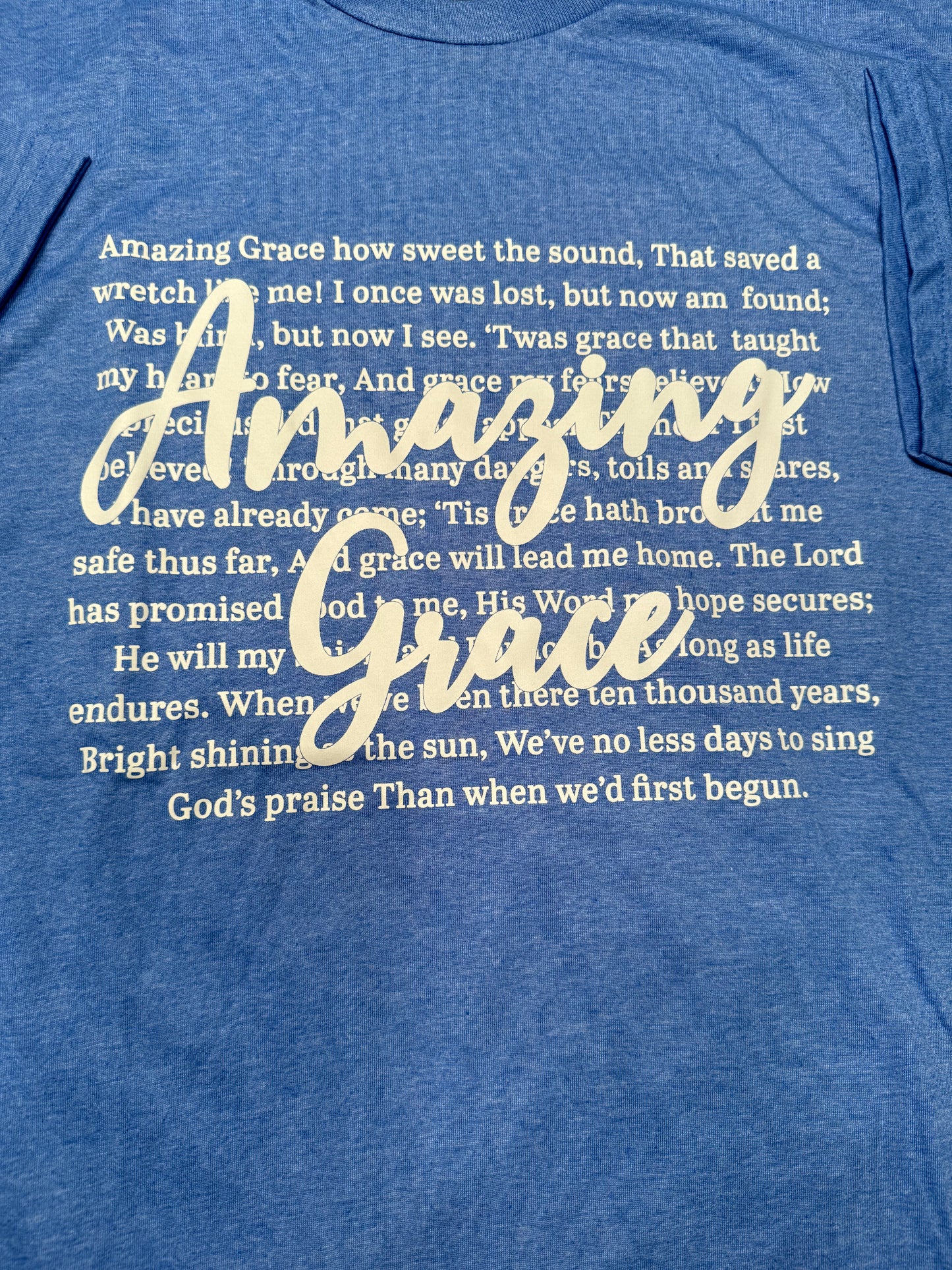 Short Sleeve "Amazing Grace" T-shirt - Medium