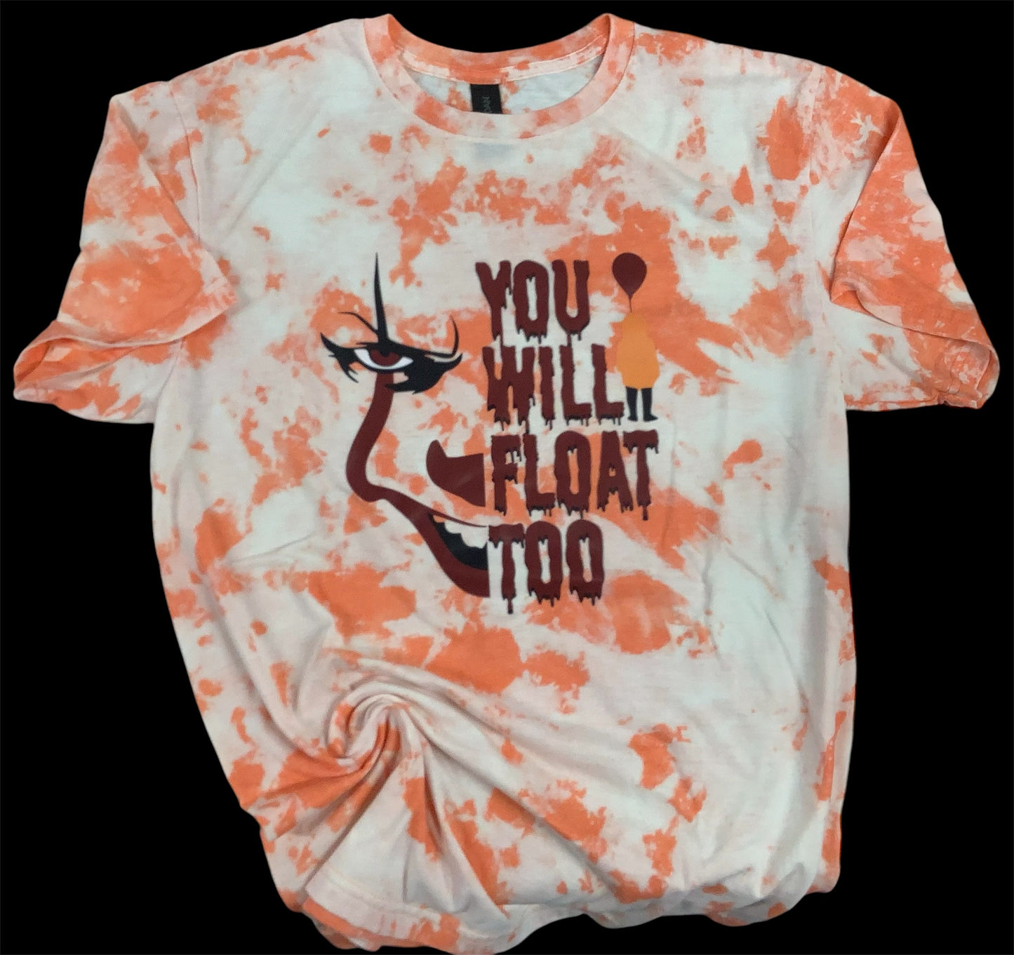 Reverse Dye Short Sleeve T-Shirt - You Will Float Too - Medium