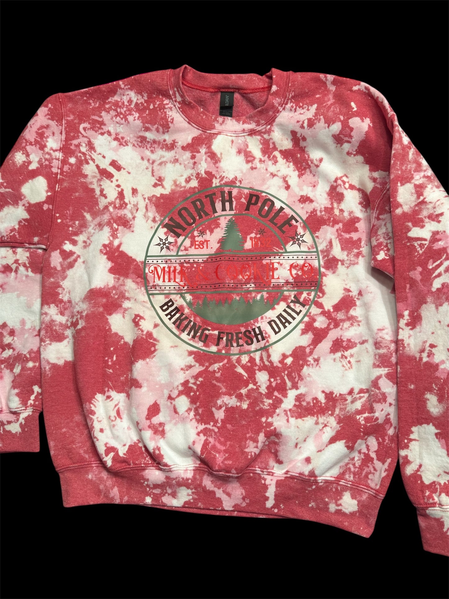 Holiday Reverse Dye Crewneck Sweatshirt - North Pole - Medium