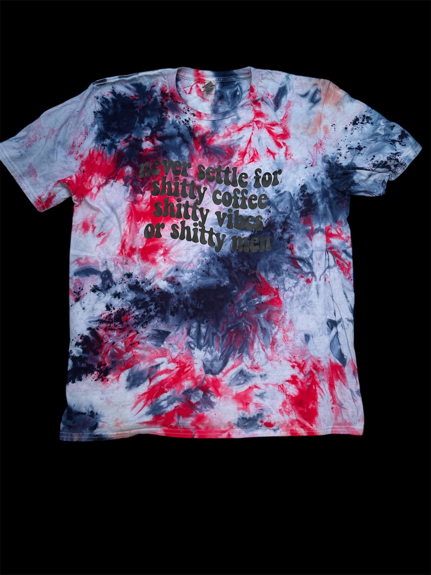 Ice Dye Short Sleeve T-Shirt-Shitty Men - Large