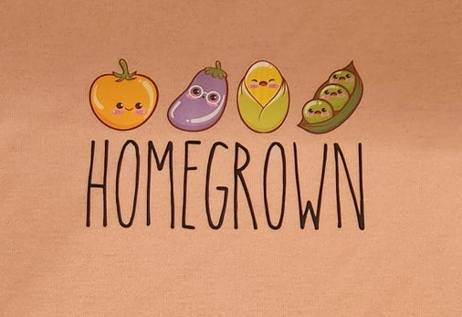 "Homegrown" Short Sleeve Baby Onesie