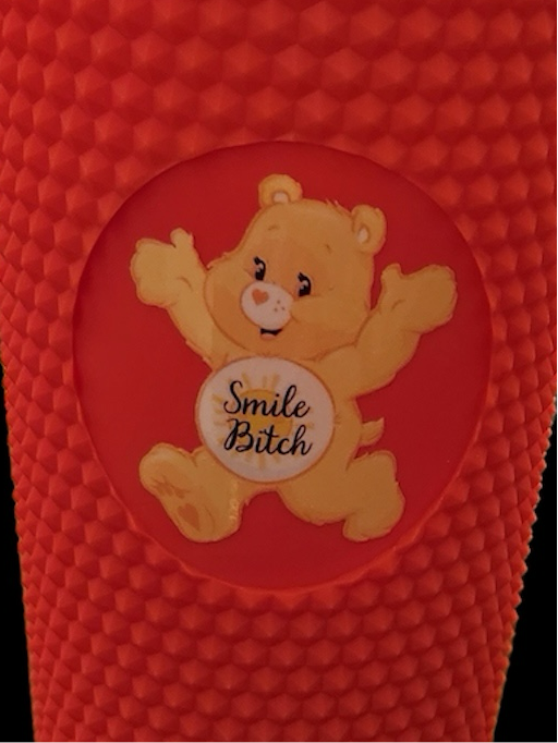 24oz Swear Bear Studded Tumbler