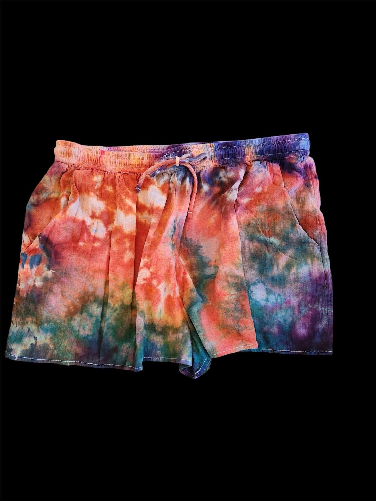 Ice Dye Women's Drawstring Shorts #DS9