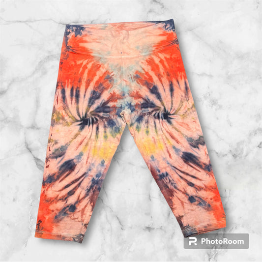 Ice Dye Women's Capri Leggings #C1