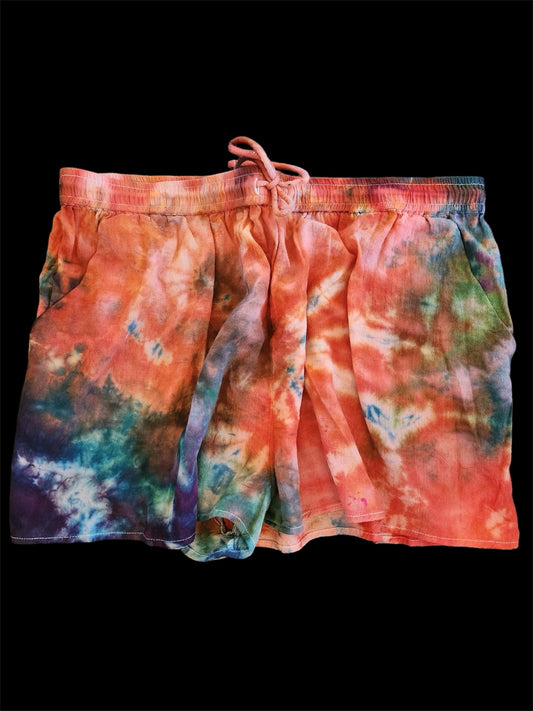 Ice Dye Women's Drawstring Shorts #DS4