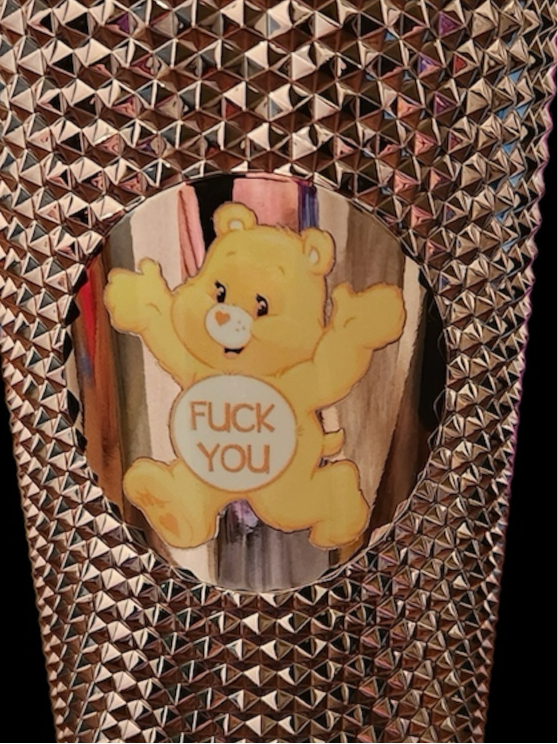 24oz Swear Bear Studded Tumbler