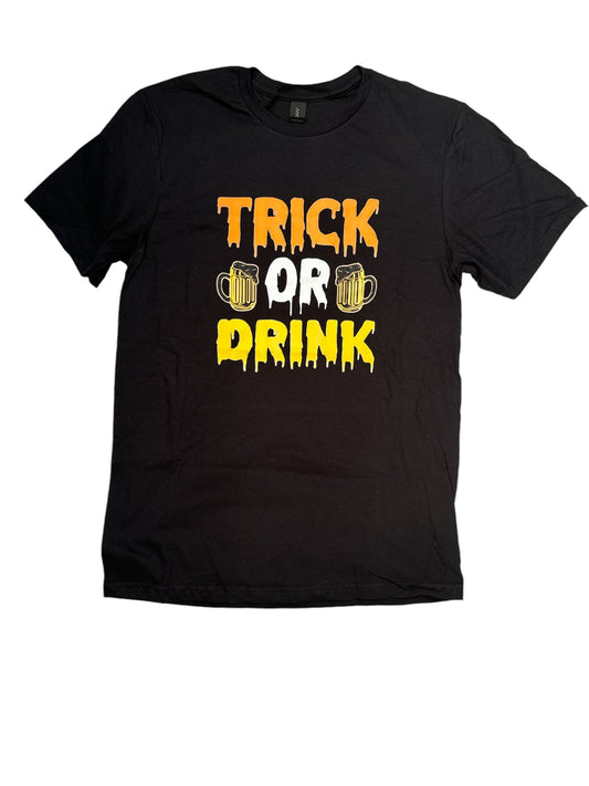 Short Sleeve Solid t-shirt T005 - Trick or Drink - Small