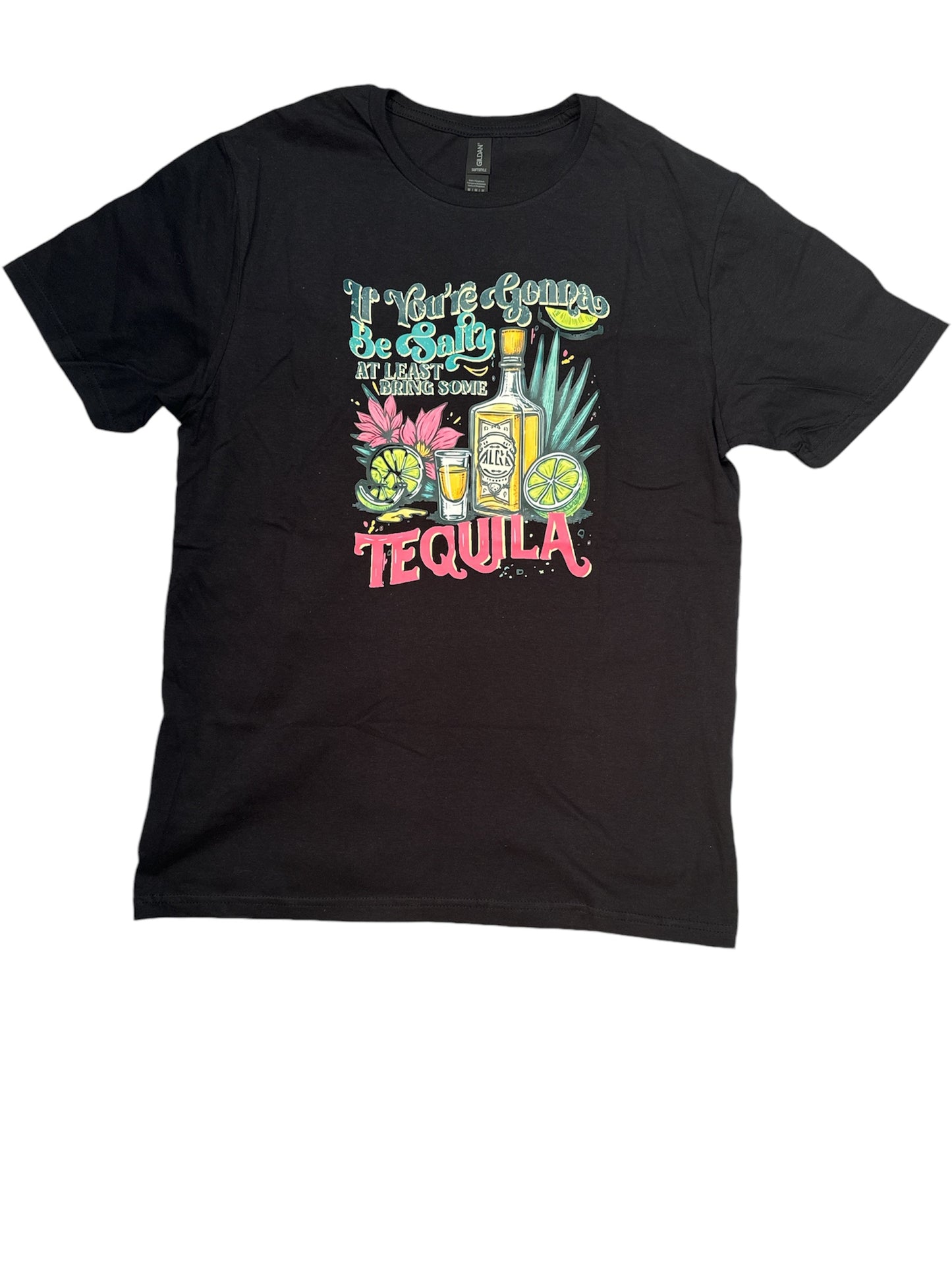 Short Sleeve Solid t-shirt T007 - Bring Some Tequila - Medium