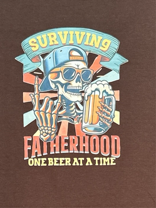 Short Sleeve Solid t-shirt T027 - Surviving Fatherhood - Large