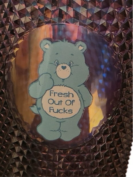 24oz Swear Bear Studded Tumbler