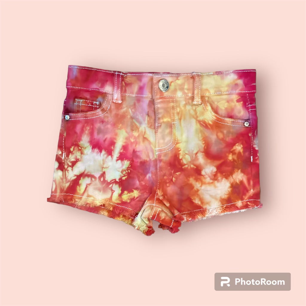 Youth Girl’s Fringe Ice Dye Shorts