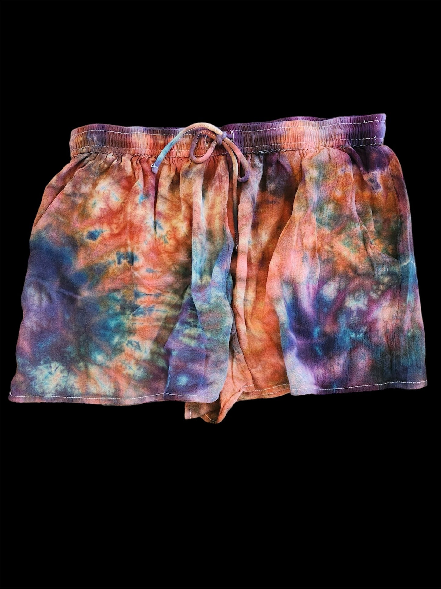 Ice Dye Women's Drawstring Shorts #DS5