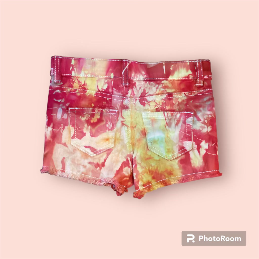 Youth Girl’s Fringe Ice Dye Shorts