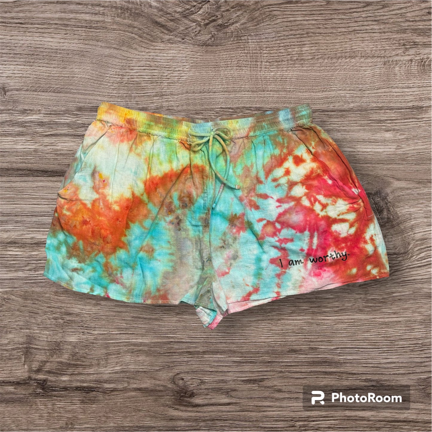 Ice Dye Women's Drawstring Shorts #DS1