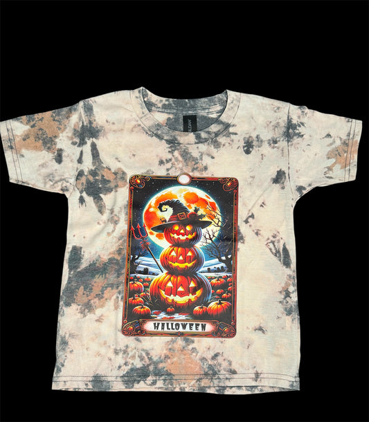 Youth Reverse Dye Short Sleeve T-Shirt - Halloween - XS