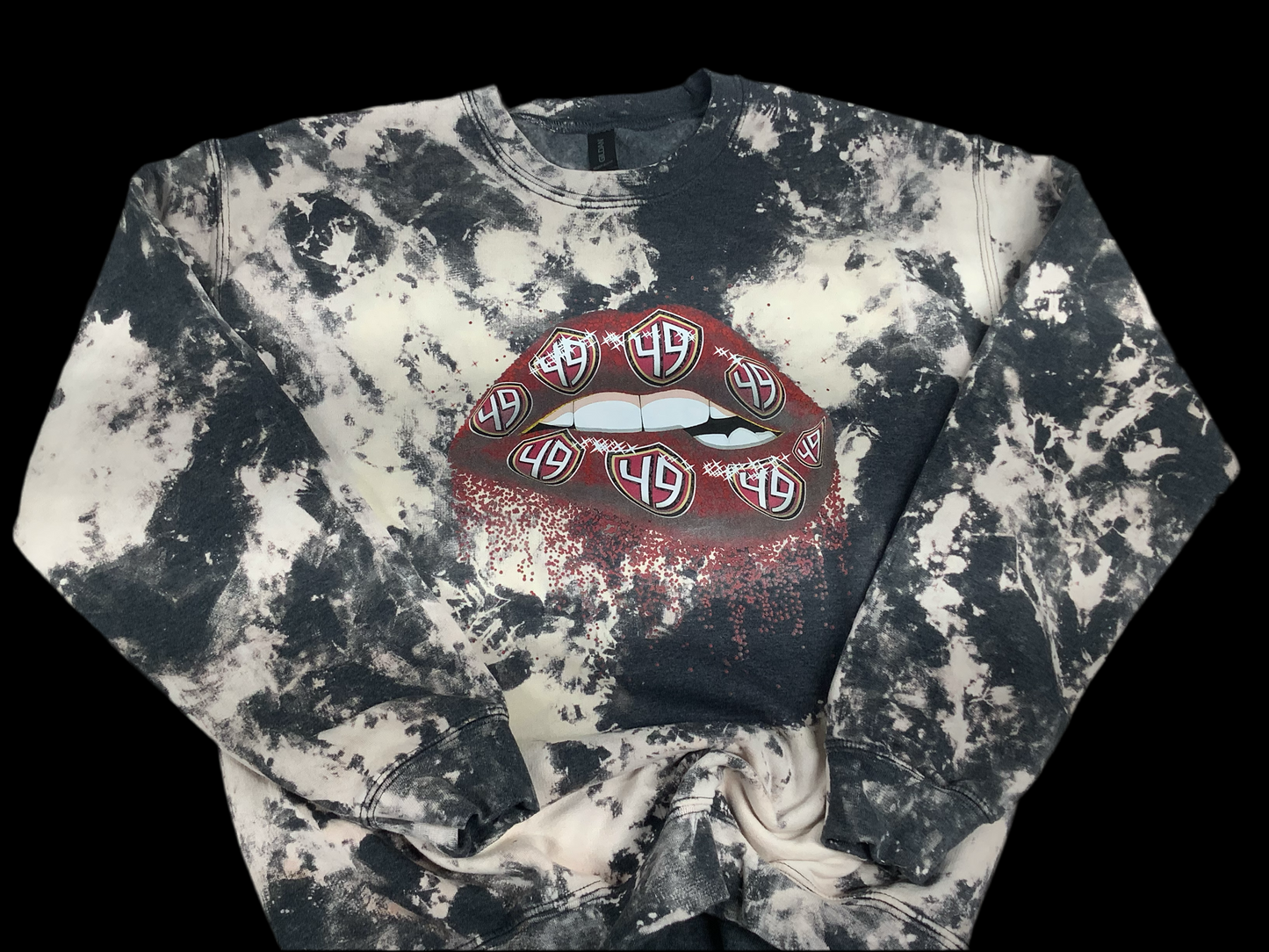 Reverse Dye Crewneck Sweatshirt - 49 Lip - Medium