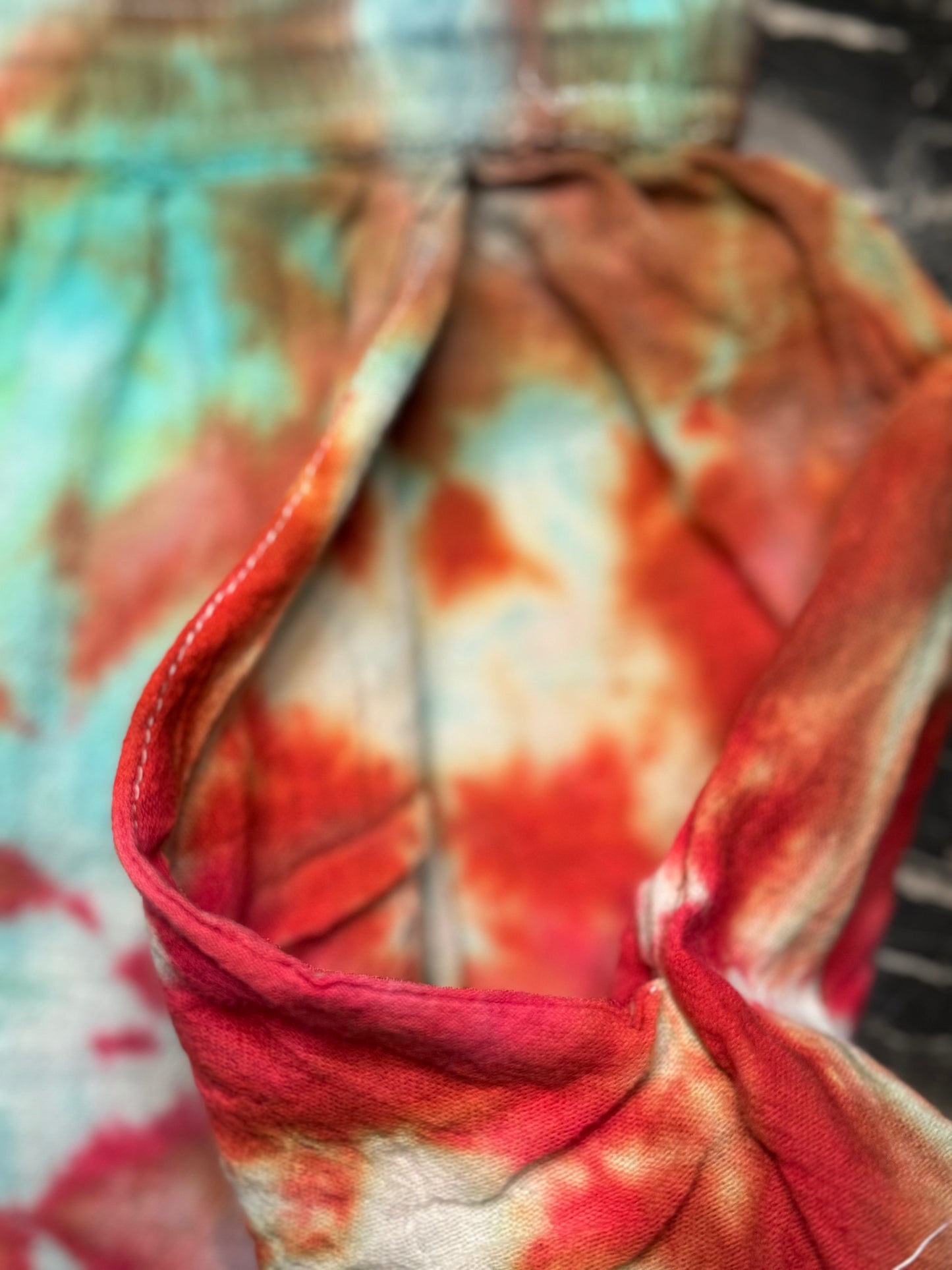 Ice Dye Women's Drawstring Shorts #DS1