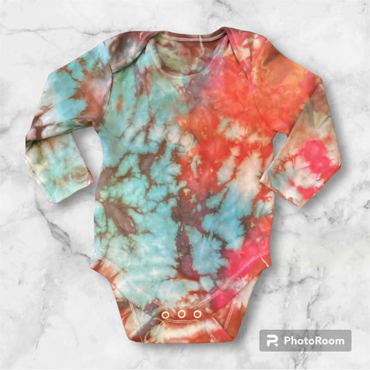 Ice Dye Long Sleeve “Island Paradise” #B06