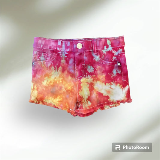 Youth Girl’s Fringe Ice Dye Shorts