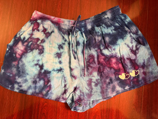 Ice Dye Women's Drawstring Shorts #DS3