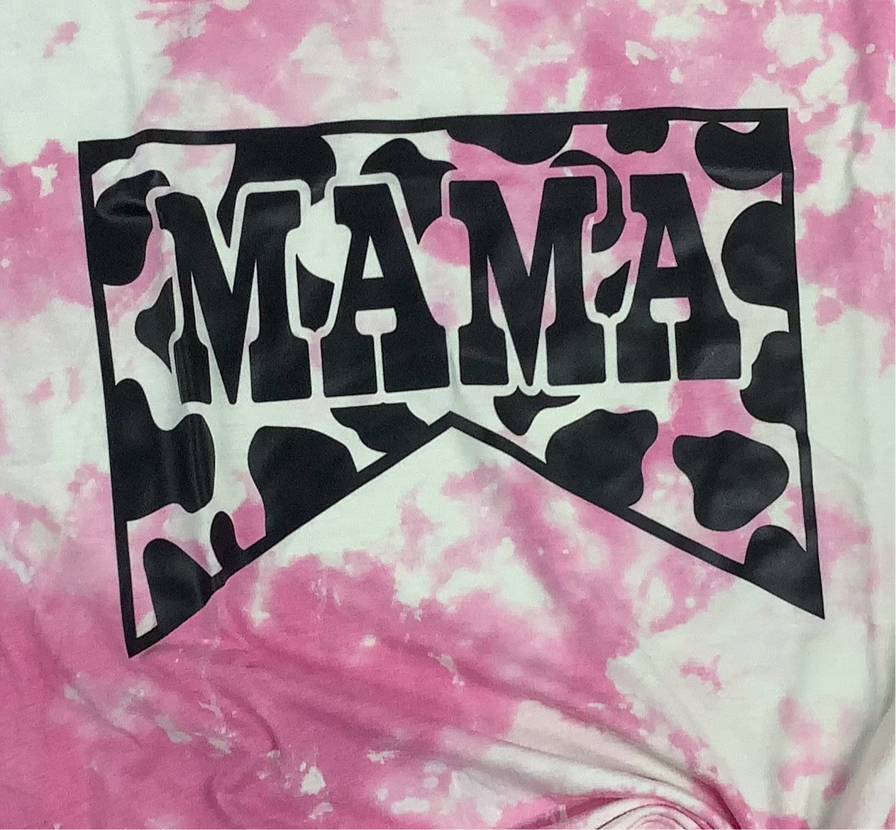 Reverse Dye Short Sleeve T-Shirt - Mama - Large