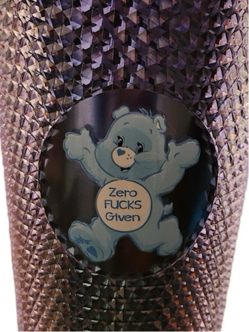 24oz Swear Bear Studded Tumbler