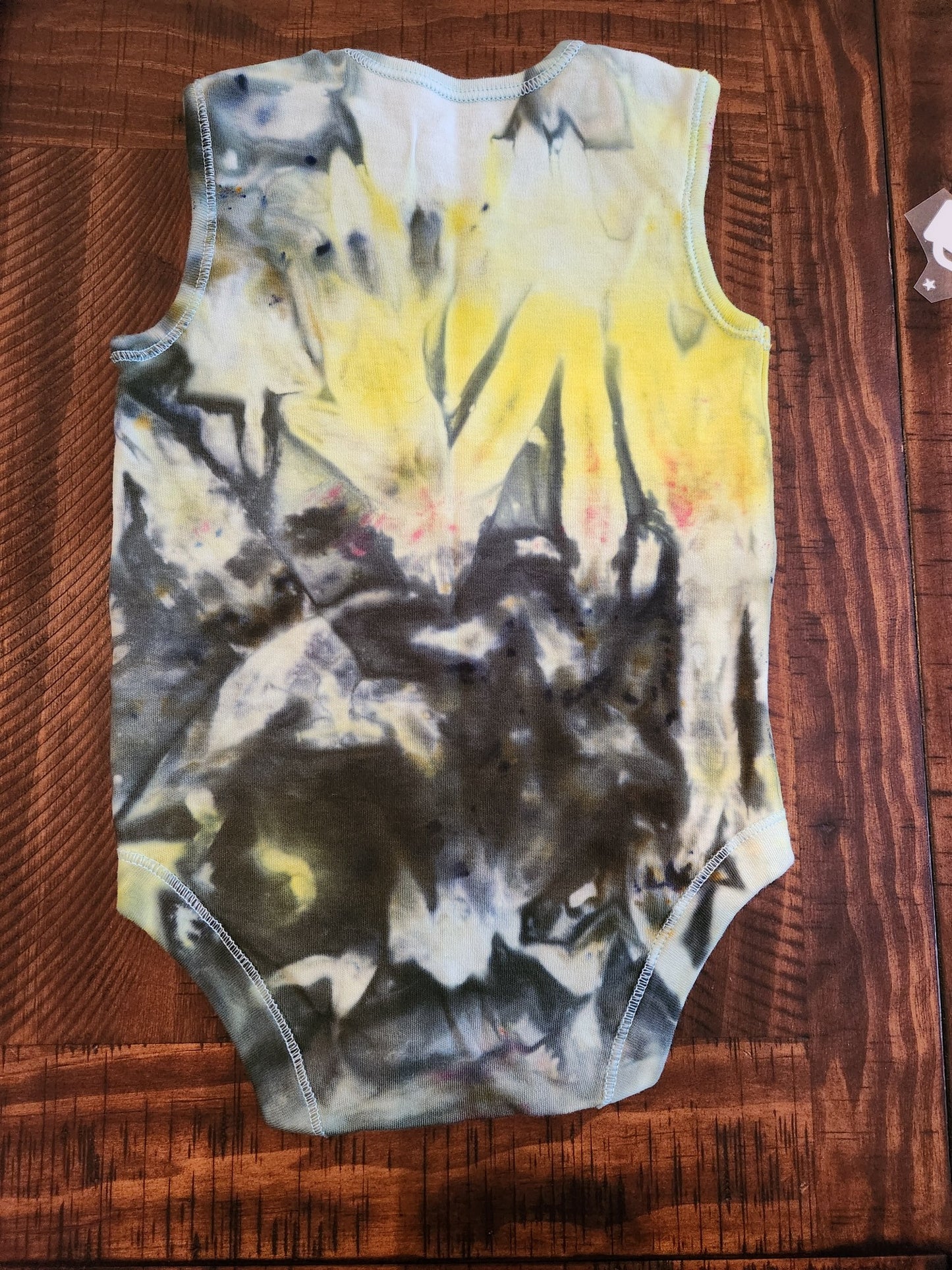 “Tropical Hurricane” Ice Dye Sleeveless Onesie