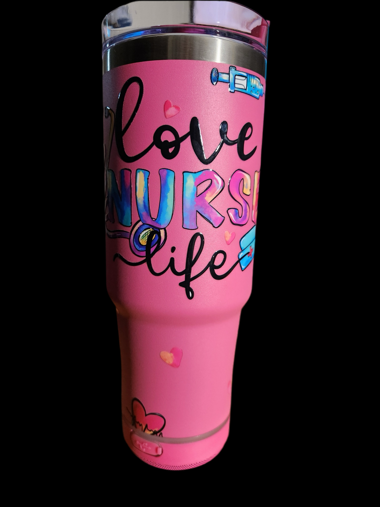 30oz "Love NURSE Life” Bluetooth Speaker Tumbler