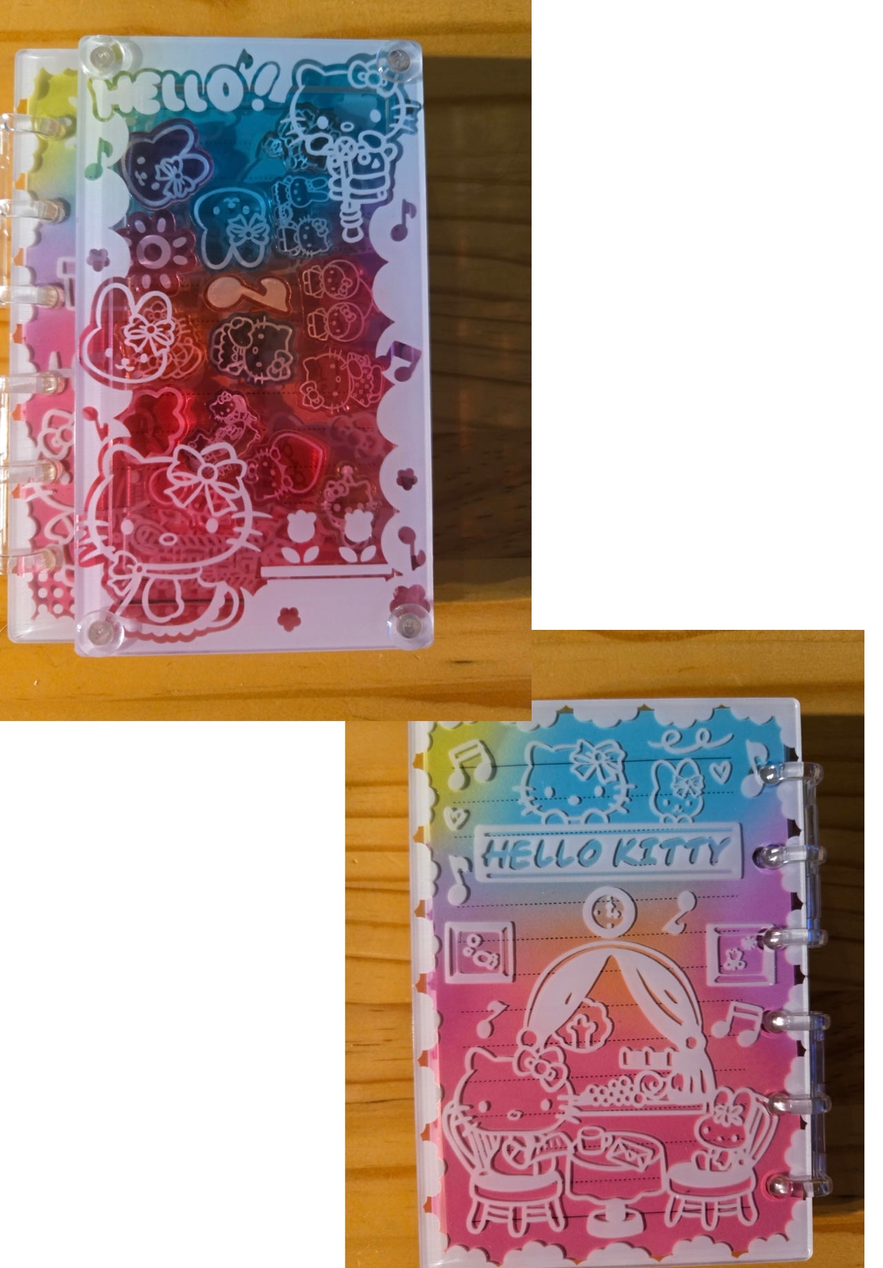 Character Inspired Acrylic Shaker Notebook