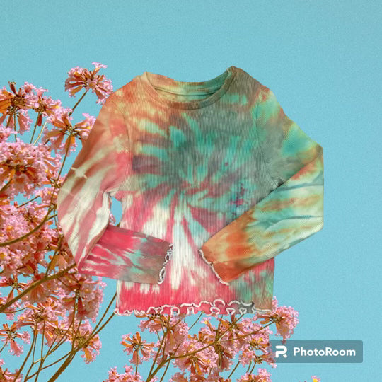 Youth Ice Dye Ribbed Long Sleeve Shirt