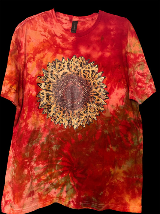 Ice Dye Short Sleeve T-Shirt - XL