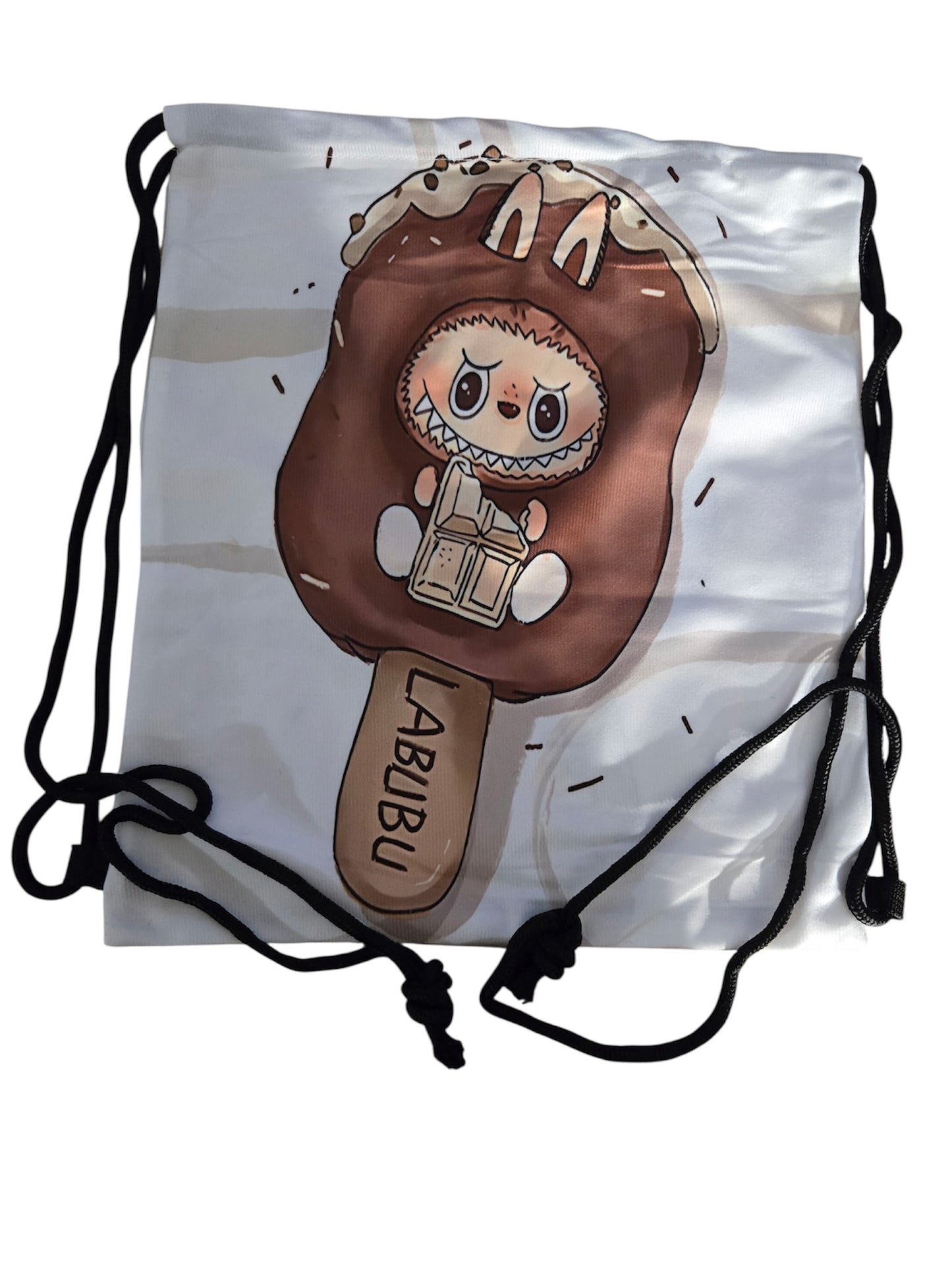 Labubu Inspired Drawstring Bag