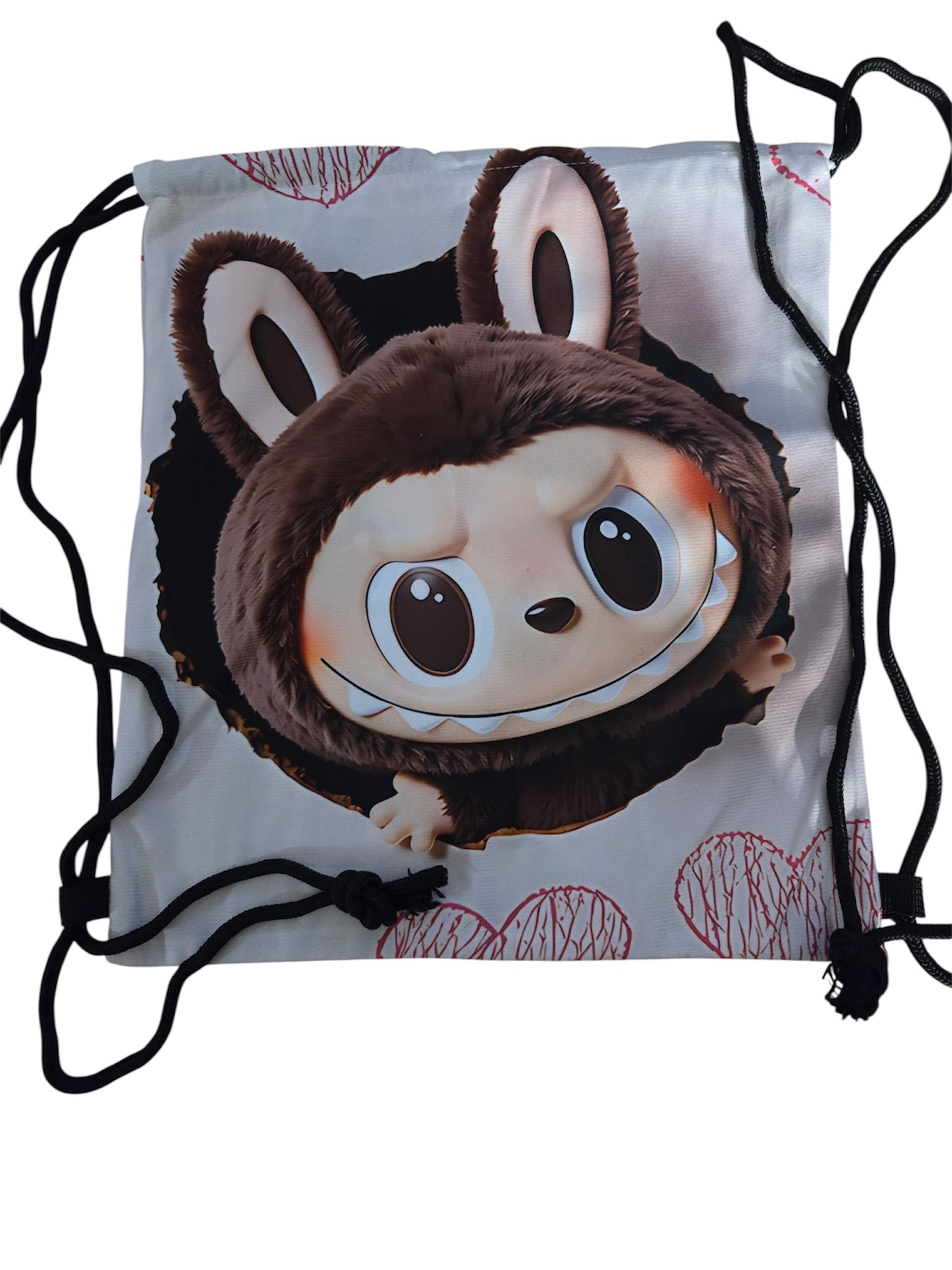Labubu Inspired Drawstring Bag