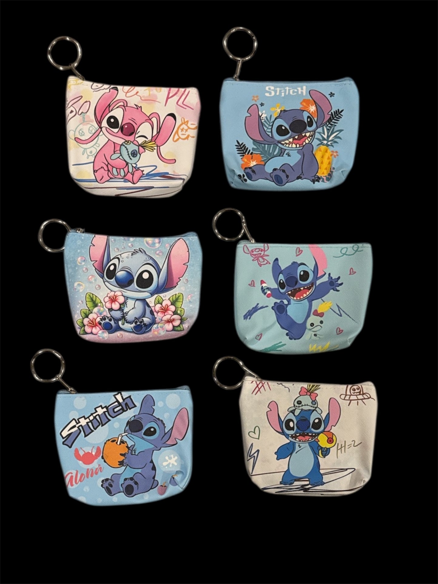 Stitch Keychain Coin Bag