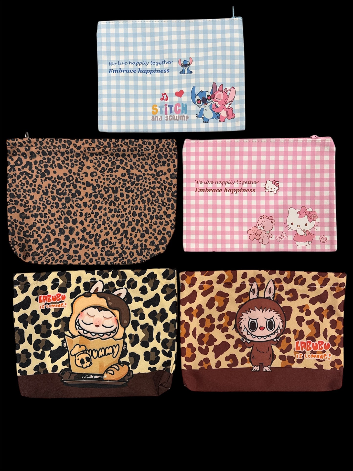 Character Inspired Zipper Bag