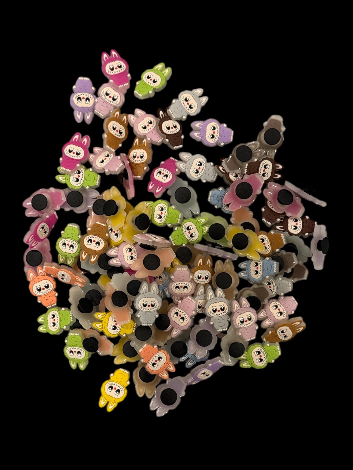 Labubu Inspired Shoe or Bracelet Glow in the dark Charms