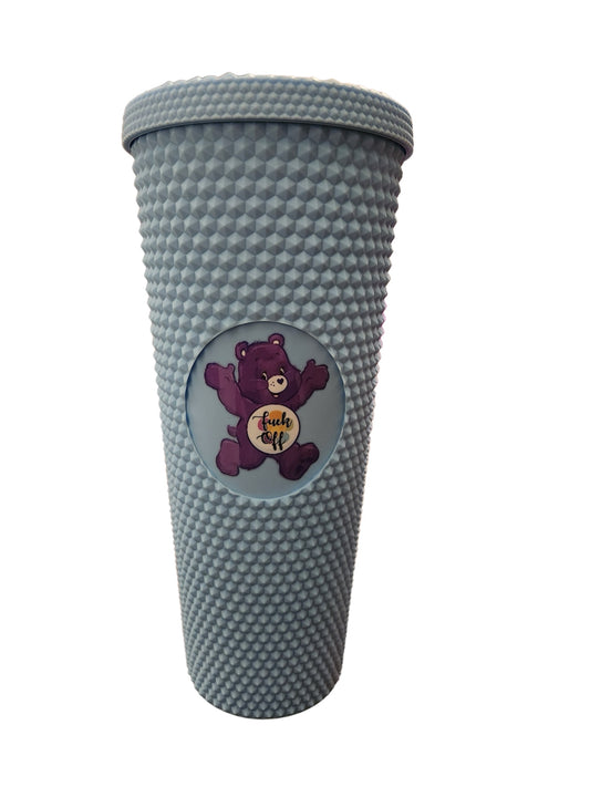 24oz Swear Bear Studded Tumbler