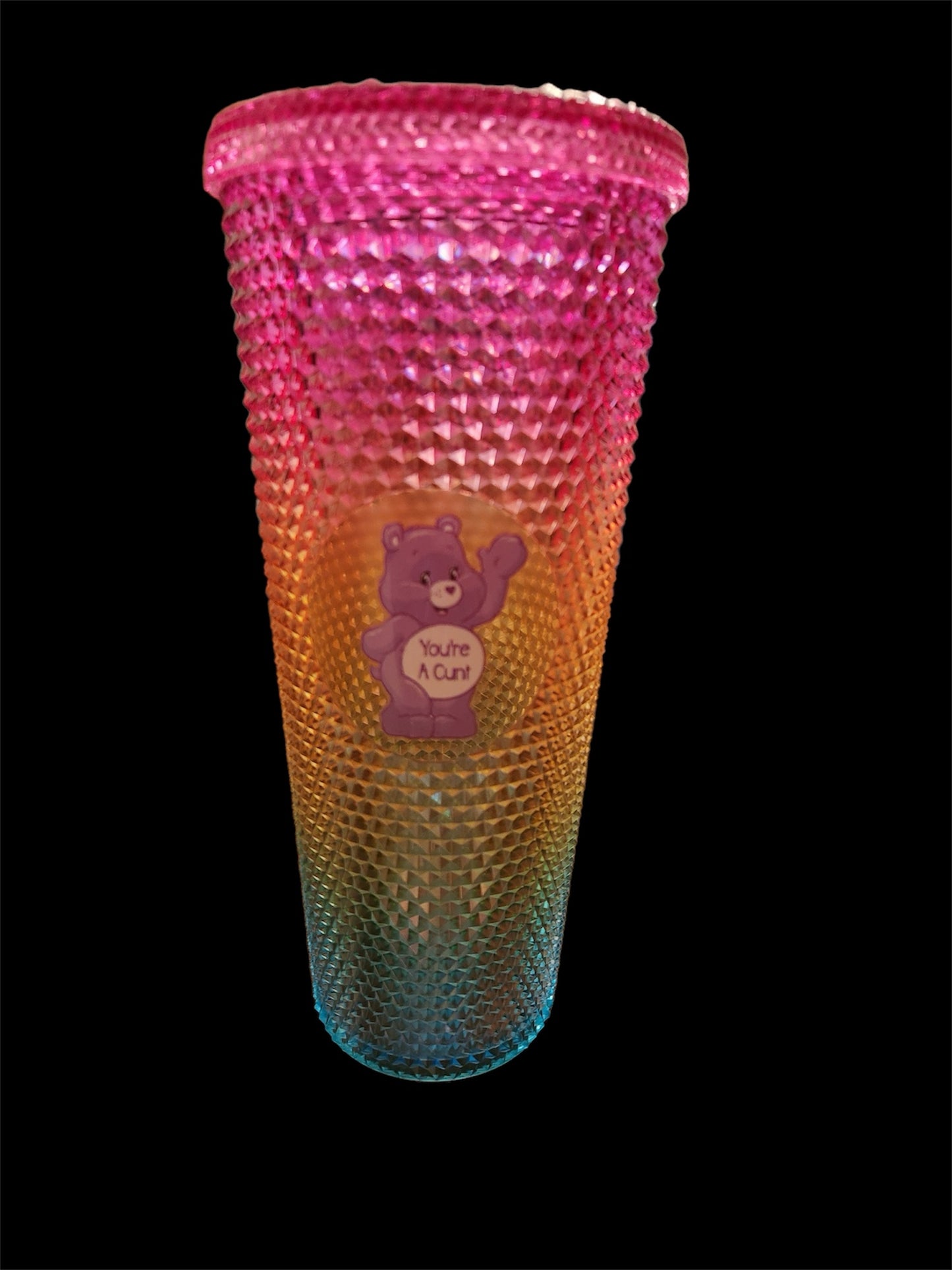 24oz Swear Bear Studded Tumbler