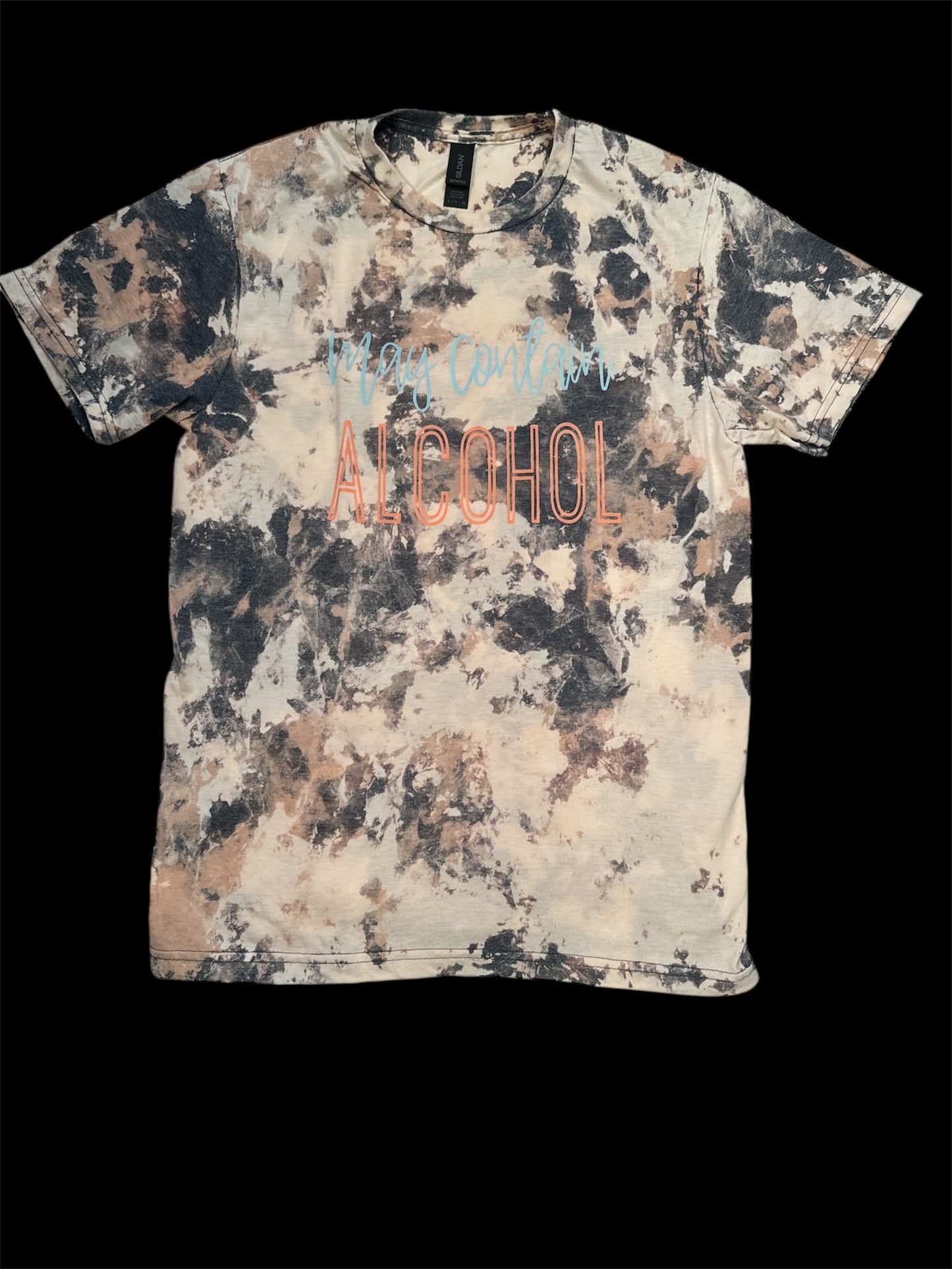 Reverse Dye Short Sleeve T-Shirt - May Contain Alcohol - Small