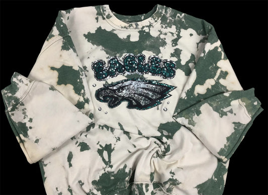 Reverse Dye Crewneck Sweatshirt - Eagle - XL