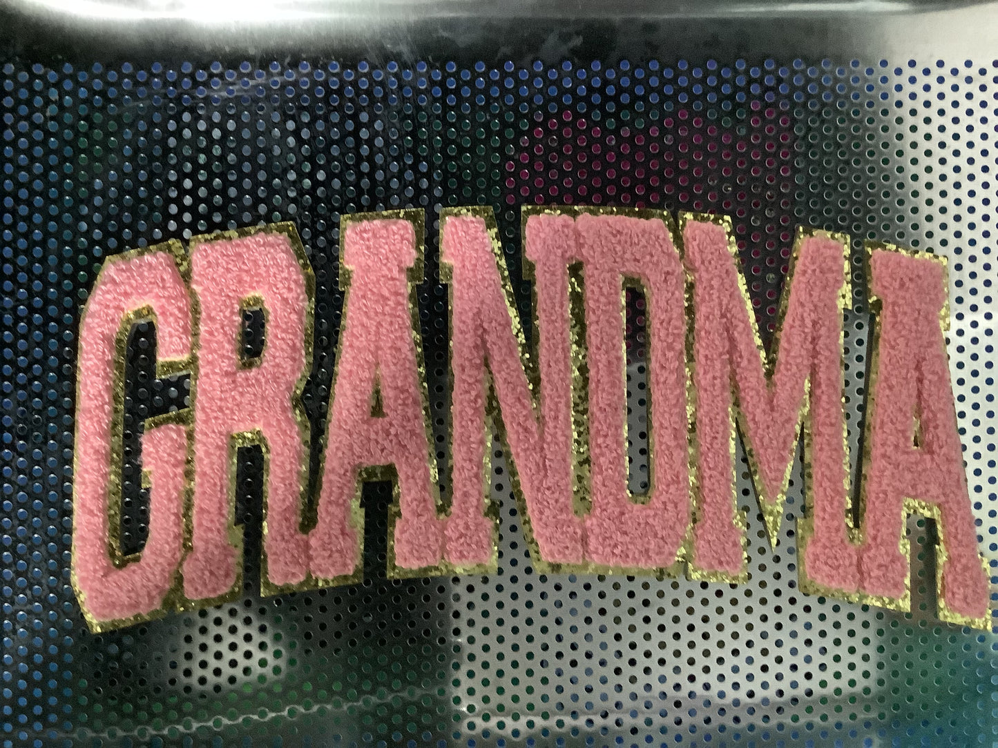 Light Pink Grandma Chenille Patch