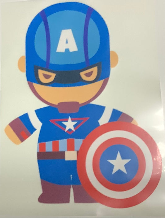 Colored Screen Print: Kids Super Hero