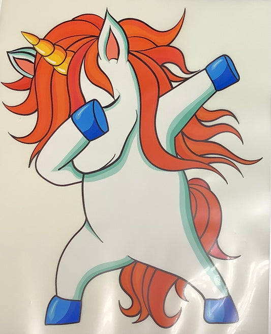 Colored Screen Print: Unicorn DAB